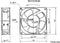 NMB Minebea 4715MS-23T-B5A Axiaalventilator 230 V/AC 174 m³/h (l x b x h) 119 x 119 x 38 mm