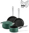 Beka Mobi - 4-delige Pannenset - PFAS-vrij - Gerecycled Aluminium Groen (4 stuks)