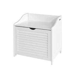 SoBuy FRG40-W - Wasmand - Ruime opbergruimte - Wit