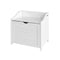SoBuy FRG40-W - Wasmand - Ruime opbergruimte - Wit