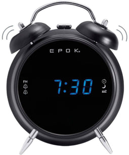 Bigben Interactive Retro wekker - 2 wektijden - zwart