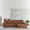 Hoes voor chaise longue met lange armleuning rechts Eysa BRONX Donkerrood 170 x 110 x 310 cm