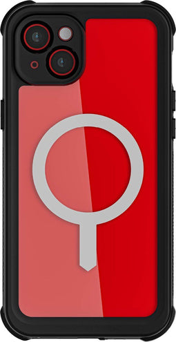 Ghostek Hoesje geschikt voor Apple iPhone 15 Plus Waterdicht MagSafe Telefoonhoesje Hardcase | Ghostek Nautical Waterproof Backcover Shockproof | Geschikt voor MagSafe | Geschikt voor Draadloos Opladen met Magnetische Ring | MagSafe Case - Zwart