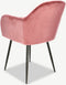 Orville velvet eetkamerstoel Brando roze