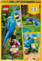 LEGO Creator 3in1 - Exotische Papegaai - Kikker - Vis - 253 onderdelen