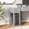 vidaXL - Computertorenstandaard - met - lade - 30x44x74 - cm - betongrijs