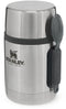 Stanley Adventure Stainless Steel All–In–One Food Jar 0,53L met spork | Lunchbox houdt 12 uur warm, of koud | Dubbelwandige Isolatie | Lekvrij | BPA-Vrij