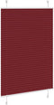 vidaXL - Plissé - rolgordijn - 90x100 - cm - stofbreedte - 89,4 - cm - bordeauxrood