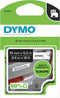 DYMO D1 - Polyester labels - Zwart op Wit - 12 mm x 5,5 m (1 stuk)