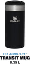 Stanley Aerolight Transit Mug 350 ml - Houdt 4 Uur Warm - 6 Uur Koud - Vaatwasmachinebestendig - Lekvrij - Black Metallic