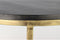 HSM Collection Ronde salontafel Finnley - ø60 cm - black wash/antique gold - s/2