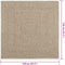 vidaXL - Vloerkleed - ZIZUR - beige - binnen - en - buiten - 120x120 - cm - jute - look