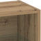 vidaXL - Zwevende - Plank - 2 - stuks - Artisan - Eiken - 40x28.5x40 - cm - Bewerkt - Hout