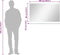 vidaXL - Wandspiegel - met - schap - 100x60 - cm - gehard - glas