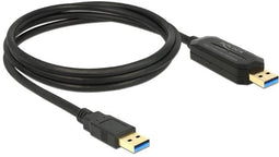 Delock USB 3.0 Data Link Cable - 5 Gbps - 1.5m - Zwart