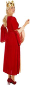 dressforfun - Vrouwenkostuum koningin XXL - Glanzend fluweel - Rood