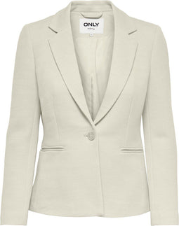 ONLY ONLSELMA-LINEA L/S FIT BLAZER - Slim Fit - Light Grey Melange