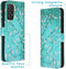 iMoshion Hoesje Geschikt voor Samsung Galaxy A52s / A52 (4G) / A52 (5G) Hoesje Met Pasjeshouder - iMoshion Design Softcase Bookcase - Blauw / Meerkleurig / Blossom