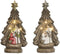 Kerststal set Home ESPRIT Groen Grijs Magnesium 23 x 13,5 x 45 cm (2 Stuks)