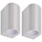 vidaXL Wandlamp buiten direct en indirect licht 2st