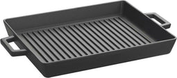 Lava Cast Iron Grill Pan with Metal Handle - 26x32 cm