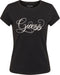 Guess R4 - Dames T-shirt - Glitzy Logo - Zwart (2022)