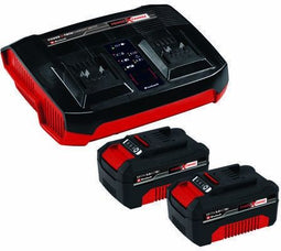Einhell Power X-Change PXC-Starter-Kit - 2x 18V 4.0Ah Accu's & Twincharger - Snellaadtechnologie (2 stuks)