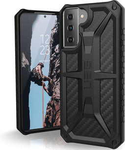 UAG - Samsung Galaxy S21 Hoesje - Back Case Monarch Carbon Fiber