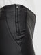 Object Objbelle MW Coated Leggings - Dames Legging met knipbare lengte - Zwart