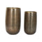 Grondlegger Home ESPRIT Gouden Zilverkleurig Aluminium Modern 35 x 35 x 63 cm (2 Onderdelen)
