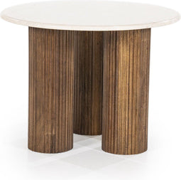 Eleonora Bijzettafel Xavi Wit Marmer Ø60cm