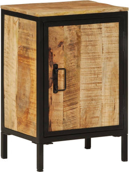 vidaXL - Badkamerkast - 40x30x60 - cm - massief - mangohout - en - ijzer