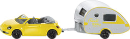 SIKU 1629 Volkswagen Beetle met Caravan