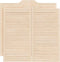vidaXL - Draaideuren - louvredesign - 2 - paar - 100x100 - cm - massief - grenenhout