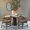 Riviera Maison Eettafel rond - Siroko Beach Dining Table Dia 160 - Gerecycled Eikenhout - Bruin