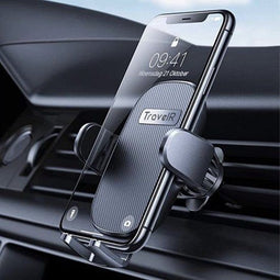 TravelR - Universele Auto Telefoonhouder - Ventilatierooster Bevestiging 360° Draaibaar - Zwart