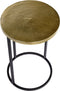 Atmooz - Salontafel Fitz - Rond - Kleur : Zwart / Goud - Bijzettafel - Hoogte : 55cm