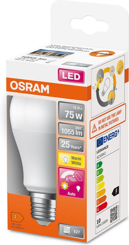 OSRAM SUPERSTAR+ CLASSIC A 75 FR LED lamp, 10W, 1055lm