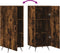 vidaXL - Dressoir - 34,5x34x90 - cm - bewerkt - hout - gerookt - eiken