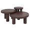 Home67 Salontafel Tias ø70 cm - Espresso Mangohout