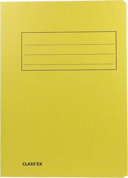 Class'ex dossiermap 3 kleppen formaat 237 x 32 cm (voor formaat A4) geel