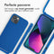 imoshion Hoesje Geschikt voor iPhone 14 Hoesje Met Koord - imoshion Siliconen hoesje met koord - Blauw