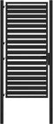 vidaXL - Tuinhek - afsluitbaar - 100x180 - cm - aluminium - zwart