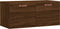 vidaXL - Wandkast - 80x36,5x35 - cm - bewerkt - hout - bruin - eikenkleur