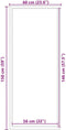 vidaXL - Deurmat - 60x150 - cm - bruin