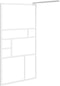 vidaXL - Inloopdouchewand - 90x195 - cm - ESG-glas - wit