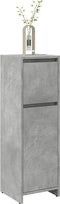 vidaXL - Badkamerkast - 30x30x95 - cm - spaanplaat - betongrijs
