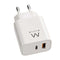 Ewent EW1318 - Oplader - 2 USB poorten - Wit