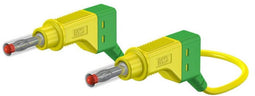 Stäubli XZG425/SIL Veiligheidsmeetsnoer Banaanstekker 4 mm Banaanstekker 4 mm 2.00 m Groen, Geel 1 stuk(s)