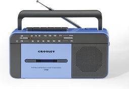 Crosley CT102A-BG4 - Draagbare Cassette Player - Bluetooth AM/FM Radio - Blauw/Grijs
